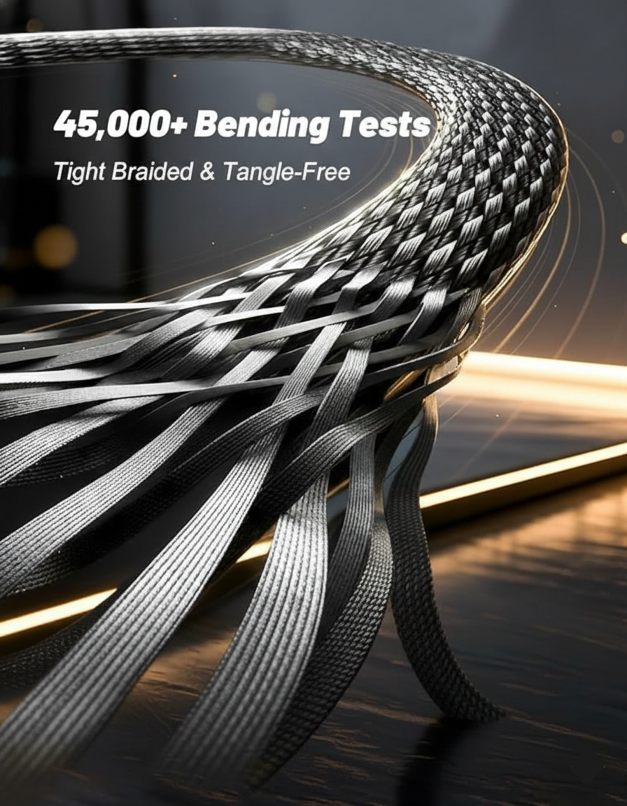 FlexStand Cable – 240W Fast Charging Cable with Built-In Stand (Type-C)